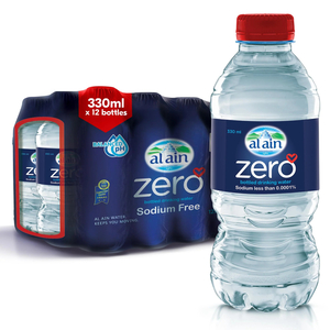 Al Ain Zero Bottled Drinking Water Sodium Free 12 x 330 ml