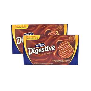 McVitie's Digestive Milk Chocolate Biscuits Value Pack 2 x 200 g
