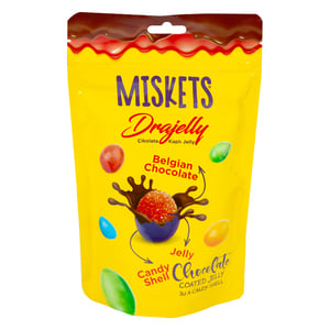 Pakel Miskets Chocolate Coated Jelly In A Candy Shell 120 g