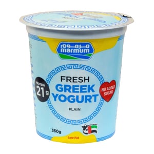 Marmum Plain Fresh Greek Yogurt Low Fat 360 g