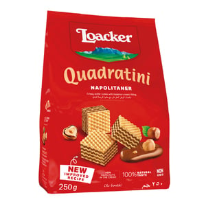 Loacker Quadratini Napolitaner Bite Size Wafer Cookies 250 g