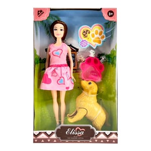 Elissa Home Fashion Doll with Pets Style III , 11.5 inches SL306129