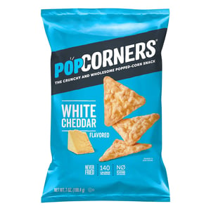 Popcorners White Cheddar Flavoured Popped Corn Snack 198.4 g