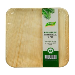 Faani Palm Leaf Square Plate 10