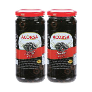 Acorsa Black Sliced Olive Value Pack 2 x 230 g