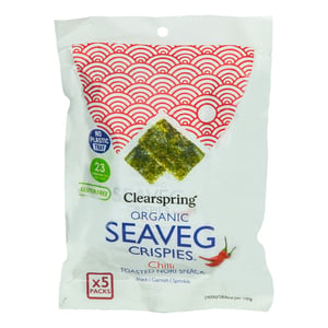 Clearspring Organic Seaveg Crispies Chilli 5 x 4 g