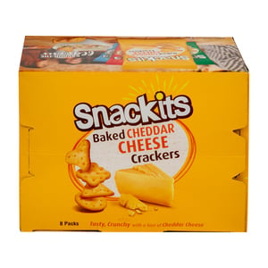 Nabil Snackits Cheddar Cheese Crackers Value Pack 8 x 26 g