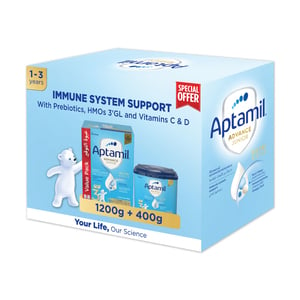 Aptamil Advance Junior Nutri-Biotik Vanilla From 3 Years 1.2 kg + 400 g