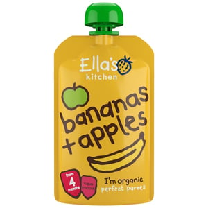 Ella's Kitchen Organic Bananas + Apples Baby Food 120 g