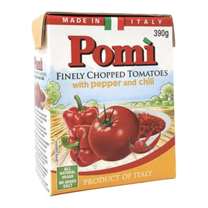 Pomi Finely Chopped Tomatoes With Pepper And Chili 390 g