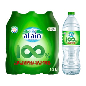 Al Ain Recycle Low Sodium Bottled Water 6 x 1.5 Litres