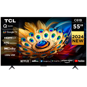 TCL 55 inches 4K UHD Smart QLED TV, 55C61B