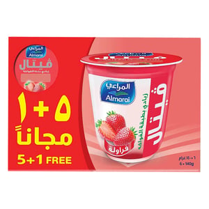 Almarai Strawberry Fruit Yogurt 140 g 5+1