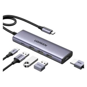 Ugreen 5-in-1 USB-C Hub, Space Grey, CM511-15596