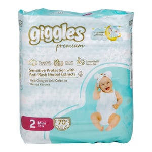 Giggles Premium Baby Diaper Mini Size 2 3-6 kg 70pcs