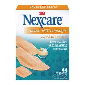Nexcare 3M Active 360 Bandage Assorted 44 pcs