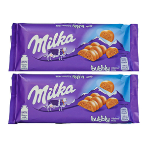 Milka Bubbly Chocolate Alpine Milk Value Pack 2 x 93 g