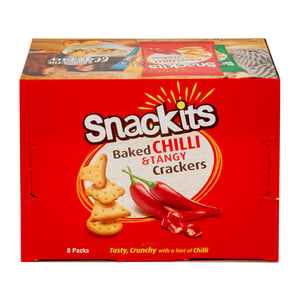 Nabil Snackits Chilli And Tangy Crackers Value Pack 8 x 26 g