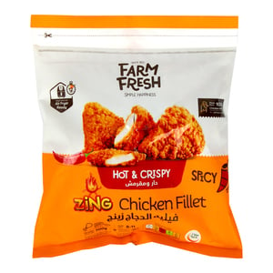 Farm Fresh Hot & Crispy Zing Chicken Fillet 8-11 pcs 700 g