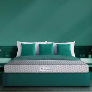 Sleepwell Ortho Pro Profiled Foam , 100 Night Trial , Impressions Memory Foam Mattress With Airvent Cool Gel Technology , King Bed Size (200L x 180W x 20H cm)