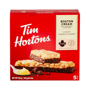 Tim Hortons Boston Cream Granola Bars 5 x 30 g