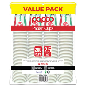 Papco Paper Cups, 2.5 oz, 4 x 50 pcs