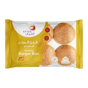 Atyab Seeded Burger Bun 6 pcs