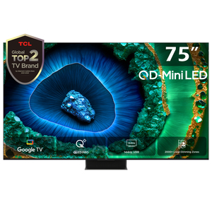 TCL 75 inches 4K Smart Mini QLED TV, 75C855