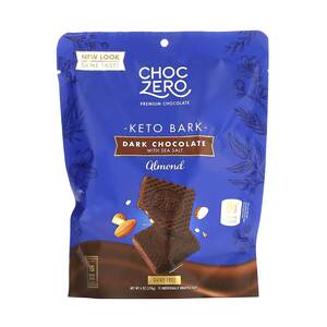 Choc Zero Dark Chocolate With Sea Salt Keto Bark Almonds 170 g