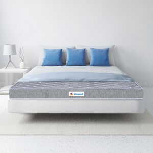 Sleepwell Durafirm 2.0 , Visco Medicated Foam , Twin Bed Size , Medium Firm , Neem Fresche Technology , Anti Sag Mattress (200L x 120W x 15H cm)