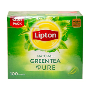 ليبتون شاي أخضر صافي 100 كيس شاي