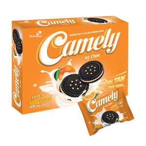 Camely Cream Filled Cocoa Biscuits With Orange 280 g