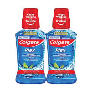 Colgate Plax Peppermint Mouthwash Value Pack 2 x 250 ml