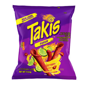 Takis Fuego Hot Chili Pepper & Lime Tortilla Chips 113.4 g