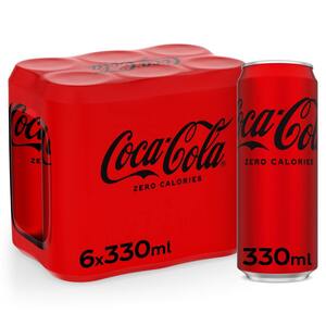 Coca Cola Zero Can Value Pack 6 x 330 ml