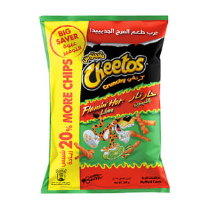 Cheetos Crunchy Flamin Hot Lime 190 g + 20% Extra