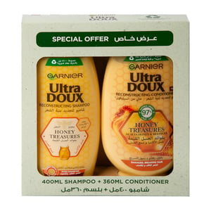 Garnier Ultra Doux Honey Treasures Shampoo 400 ml + Conditioner 360 ml