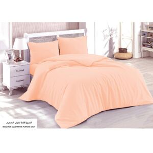 Homewell Quilt Cover King 3pc Set Peach