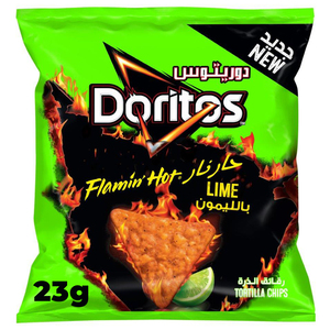 Doritos Flamin Hot Lime Tortilla Chips 16 x 23 g