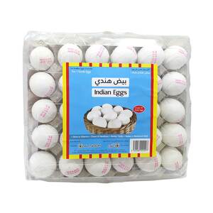 Al Noor Indian White Eggs 30pcs