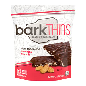 Bark Thins Dark Chocolate Almond & Salt Snacking Chocolate 133 g