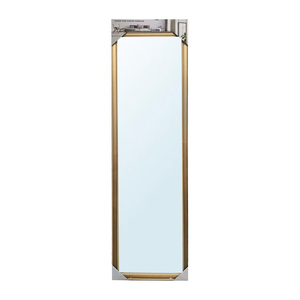 Maple Leaf Ellis Over the Door Metal Bracket Hanging Mirror 30x120cm Gold