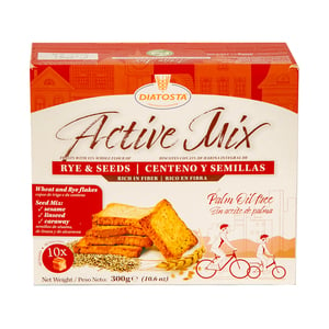 Diatosta Active Mix Toast Rye & Seeds 300 g