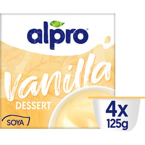 Alpro Vanilla Soya Dessert 4 x 125 g