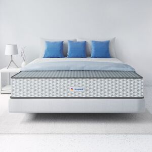 Sleepwell Dual Pro Profiled Foam , 100 Night Trial , Reversible , Gentle And Firm Triple Layered Anti Sag Foam Mattress , Super King Bed Size (200L x 200W x 30H cm)