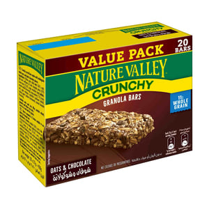 Nature Valley Crunchy Oats & Chocolate Granola Bars Value Pack 20 x 21 g