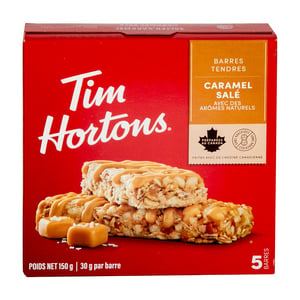 Tim Hortons Salted Caramel Granola Bars 5 x 30 g