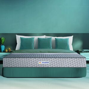 Sleepwell Ortho Pro Spring , 100 Night Trial , Impressions Memory Foam Mattress With Airvent Technology And 3-Zone Pocket Spring , Queen Bed Size (200L x 160W x 25H cm)
