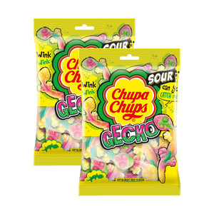 Chupa Chups Sour Gecko Fruit Jellies Value Pack 2 x 160 g
