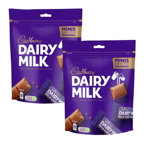 Cadbury Dairy Milk Chocolate Minis Value Pack 2 x 168 g